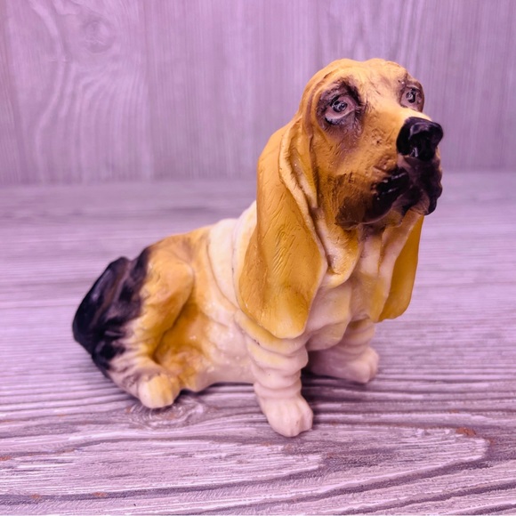 Bundle of 9 basset hound figurines sculptures and trivet tile decorations dog - Picture 12 of 16